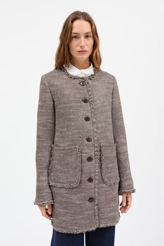 SKALL - Rosa Blazer - Brown/Ecru