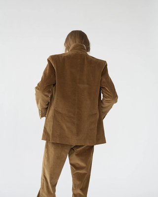 AF Agger - Corduroy Straight Blazer - Cognac