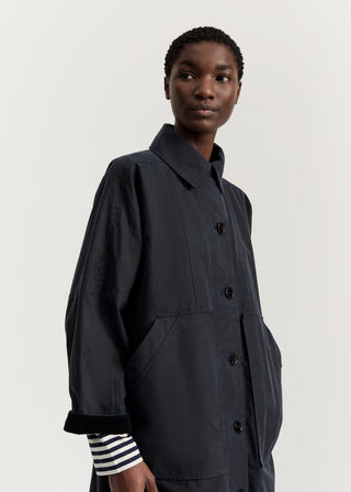 AIAYU - Jay Coat Oilskin - Navy
