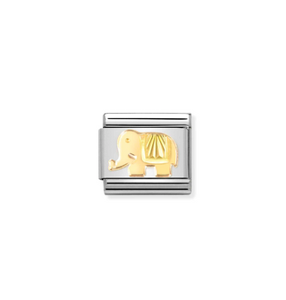 Nomination - Link SYMBOLS 18k gold DIAMOND COATED ELEPHANT