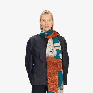 INOUI - Toutou Scarf 100 - Bleu Canard