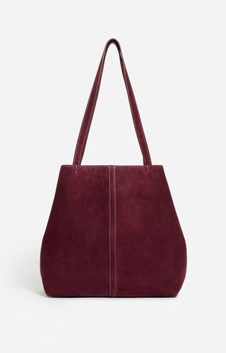 VANESSA BRUNO - Large Daily Tote Bag - Prune