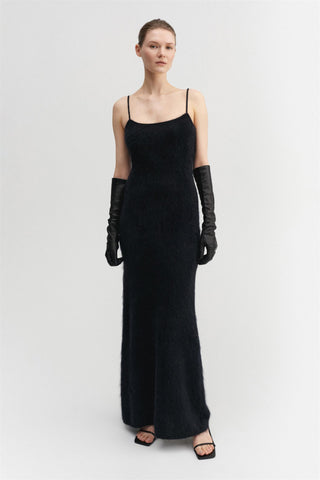 ALMADA LABEL - Fiona Brushed Cashmere Dress - Black