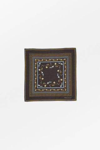 SKALL - Skall Floral Scarf - Dark Brown