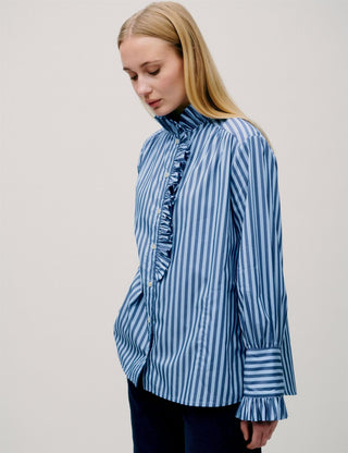 APOF - Annemonne Blouse - Blue Stripe