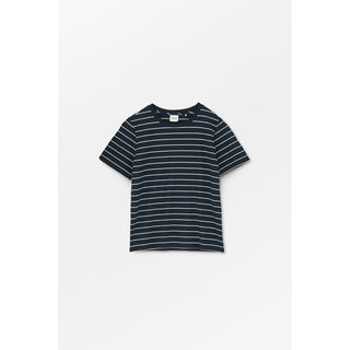 SKALL - Loui Regular Tee - Navy/White Stripe