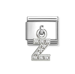 Nomination - Link CHARMS LETTERS cz and 925 sterling silver Z