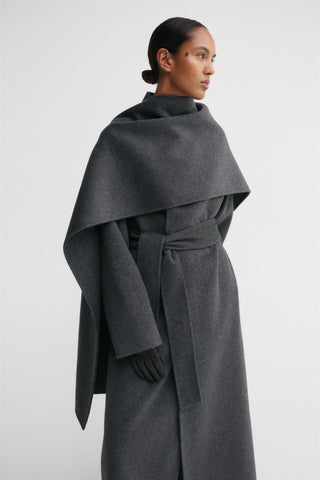 ALMADA LABEL - Micha Double Scarf - Dark Grey