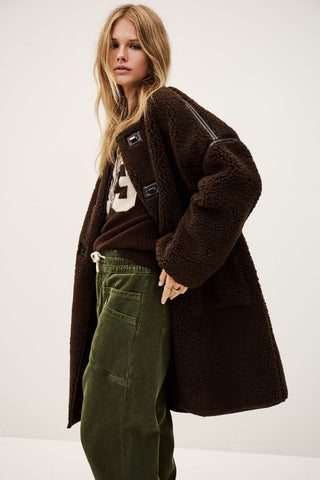 BA&SH - Millie Coat - Chocolat