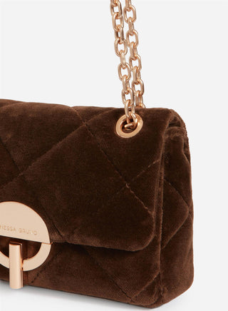 VANESSA BRUNO - Small Moon Bag - Brown