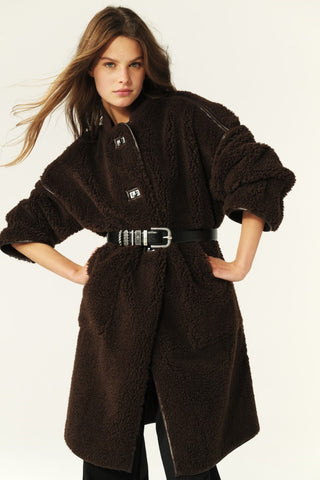 BA&SH - Millie Coat - Chocolat