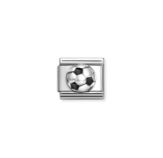 Nomination - Link CLASSIC SYMBOLS enamel 925 sterling silver SOCCER BALL
