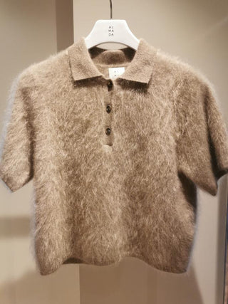 ALMADA LABEL - Maika Collar T-Shirt - Nougat