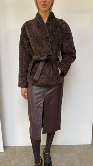 VANESSA BRUNO - Fur Jacket - Brown
