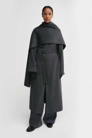 ALMADA LABEL - Micha Double Scarf - Dark Grey