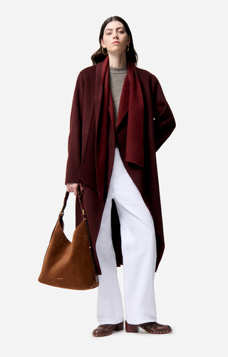 VANESSA BRUNO - Valeran Coat - Lie De Vin/Bordeaux