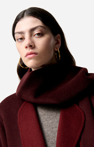 VANESSA BRUNO - Valeran Coat - Lie De Vin/Bordeaux