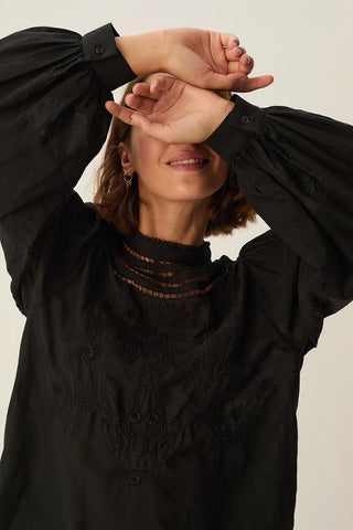 DES PETITS HAUTS - Ethan Blouse - Noir