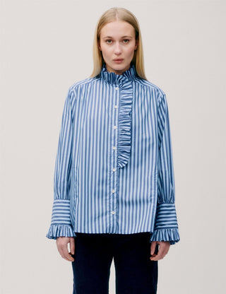 APOF - Annemonne Blouse - Blue Stripe