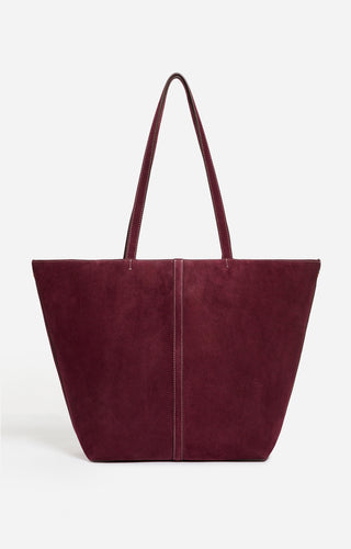 VANESSA BRUNO - Large Daily Tote Bag - Prune