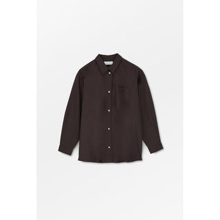 SKALL - Edgar shirt - Dark Brown