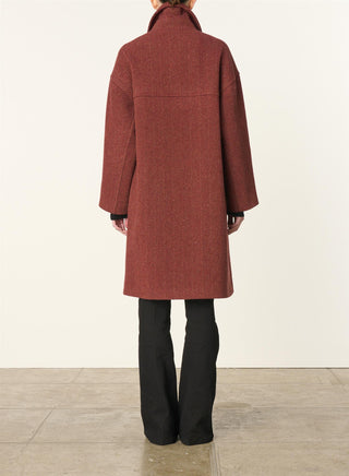 VANESSA BRUNO - Flo Coat - Cerise/Multico