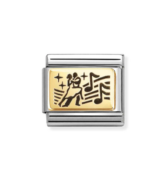 Nomination - Link CLASSIC PLATES 18k gold DANCE COUPLE