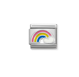 Nomination - Link SYMBOLS in  925 sterling silver Rainbow