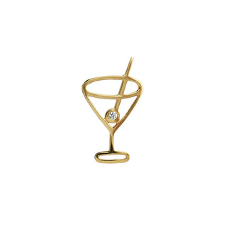 STINE A - PETIT COCKTAIL PENDANT GOLD WITH STONE
