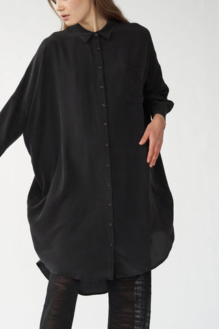 KOKOON - Oversized Shirt Dress - Black