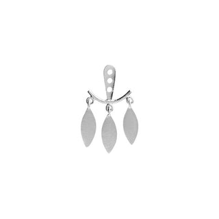 STINE A - Dancing Three Leaves Behind Ear - Silver