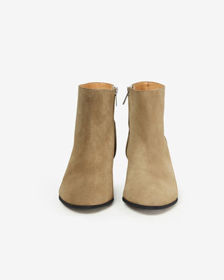 ISABEL MARANT ÈTOILE - Dacken Boots - Taupe/Black Heel