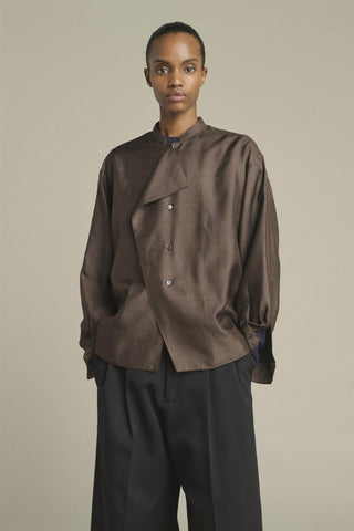 SOEUR - PRE-ORDER Hampton Blouse - Marron Fonce
