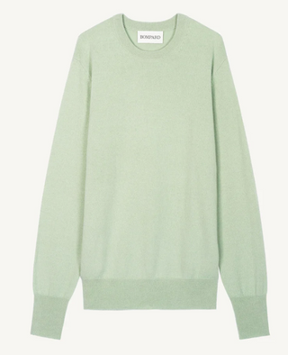 BOMPARD - Classic Round Neck Pullover - Vert Amande