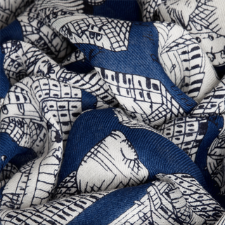 INOUI - Scarf Turgot 100 - Dark Blue