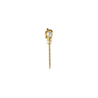STINE A - Shelly Pearl Earring With Chain Single