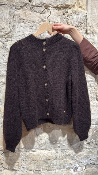 DES PETITS HAUTS - Alma Cardigan - Prune