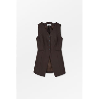 SKALL - Erin Waistcoat - Dark Brown