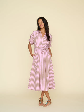 XIRENA - Liora Dress - Fig Stripe