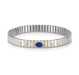 Nomination - Extension stretch BRACELET steel 18k gold LAPIS LAZULI