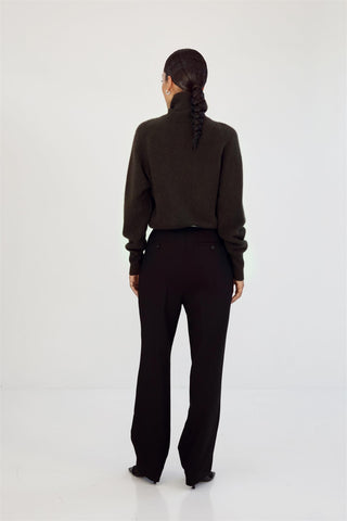 ALMADA LABEL - Gigi Turtleneck Sweater - Chocolate