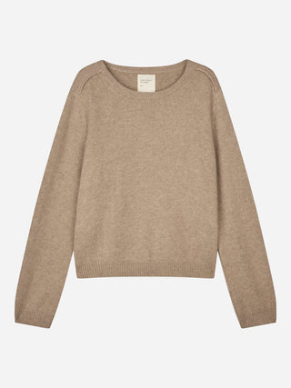 People's Republic Of Cashmere - Premium Patched Classic Roundneck - Toast