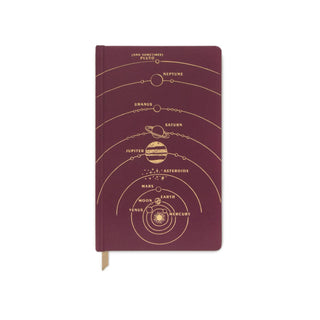 DesignWorks Ink - Bookcloth Hardcover Journal - Solar System