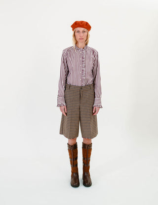 APOF - Alba Shirt - Wine Stripe