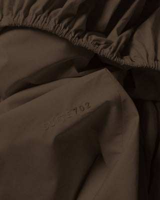 SUITE702 - Fitted Sheet Cotton - Coffee Brown