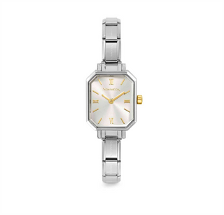 Nomination - PARIS watch with steel strap and RECTANGULAR HANDS SILVER