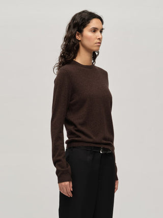 People's Republic Of Cashmere - Women's Fitted Roundneck - Black Truffle