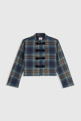 MARIA DE LA ORDEN - Pek Jacket - Cobalt Checks