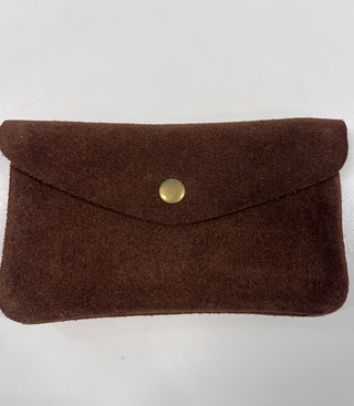 MAISON FANLI - Porte-Monnaie Grand - Brown Suede