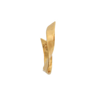 STINE A - Twisted Hammered Creol Earring - Right Single